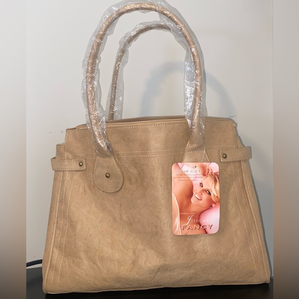 Jessica Simpson Suede Caramel/Brown Bag